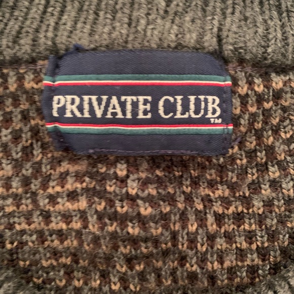 Vintage 80s Private Club Knit Sweater, Large - Picture 2 of 2